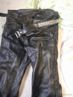 Kožené moto kalhoty - 1