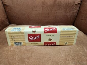 Retro kartón cigaret ŽLUTÉ START, kolek 50 Kč