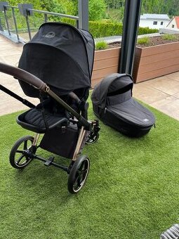 Kočárek Cybex Priam 4.0 Rosegold & Stardust Black
