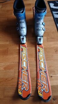 Dětské lyže Fischer 120 + boty Alpina 36