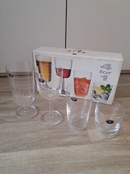 69) Skleničky Bohemia sada 4for1