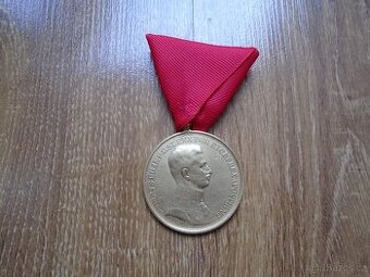 VELKÁ MEDAILE ZA STATEČNOST F.J.I. A CAREL OBĚ ZLATÉ