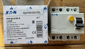Proudový chránič EATON PF6-63/4/03-A 40A 300mA A 112938