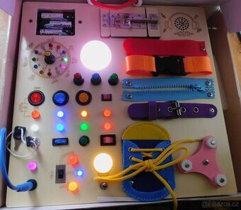 Montessori board - activity dřevěná deska