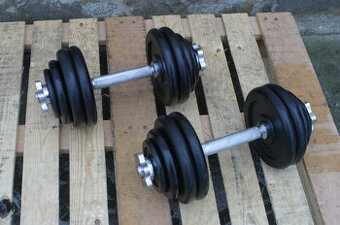 Jednoručky činky 2x15kg za 1750,-