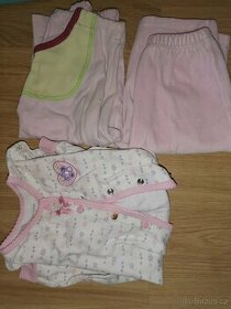 overal tepláčky, pyžamko 74 6-9 měsíců