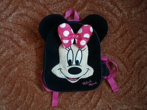 Černý růžový batoh batůžek Minnie Mouse