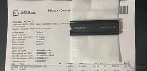 SSD Samsung 980 PRO 2TB s heatsink v záruce PS5 PC