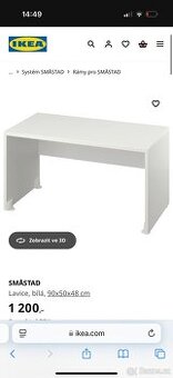 Dětská psací stolek nebo lavice IKEA Smastad