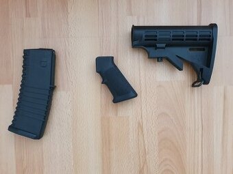 AR15 - pažba, ručka, zásobník