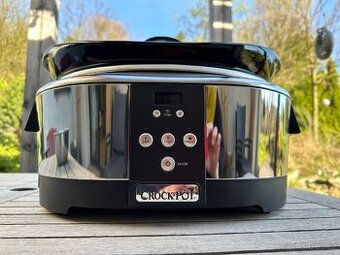 Pomalý hrnec CrockPot černý nerez