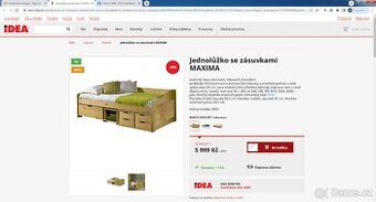 POSTEL - lůžko MAXIMA