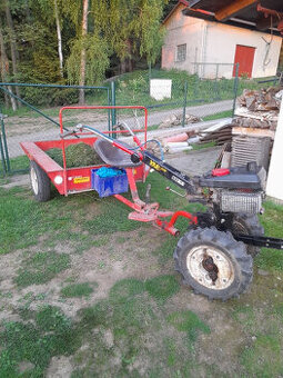 Malotraktor vari s vozíkem