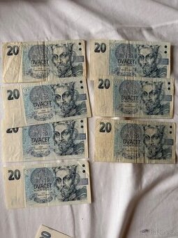 bankovky 20 kč - 1