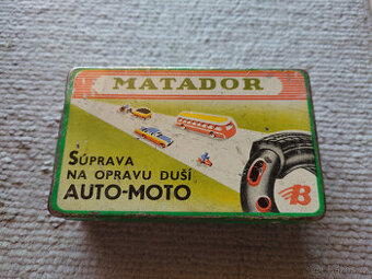 Stará plechová krabička MATADOR