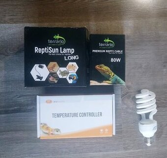 Teraristika - lampa, vyhřívání, krmivo