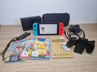Nintendo Switch + hry a příslušenství - ZÁRUKA