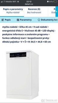 Myčka Philco PDP 94 WE
