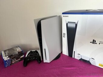 Ps5+2x Ovladače + hry