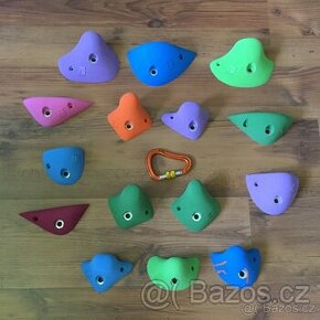 Nové dětské lezecké chyty THEREX - 15 kusů