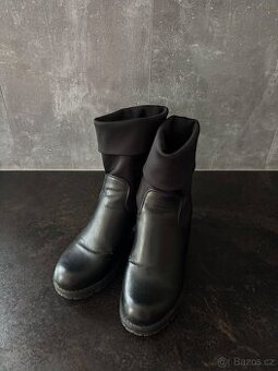 dámské černé polokozačky