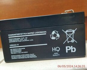 Akumulátor 12V, 1,3Ah,gelový