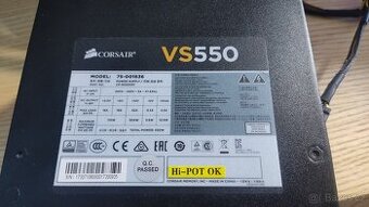 Asus strix B250f, Intel core i5 7400, Corsair vs550