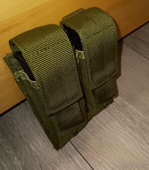 Pouzdro dvojité zelené Molle na 2 zásobníky_GLOCK a další