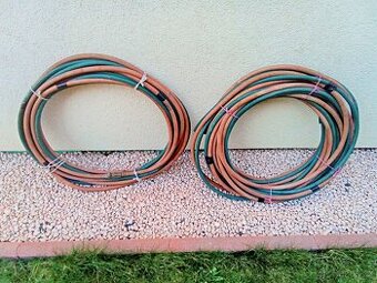 Autogenní hadice - dvojitá včetně pojistky  11 + 17 m