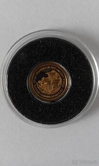 Zlatá mince Šalamounovy ostrovy -0,5 gr, 585Au
