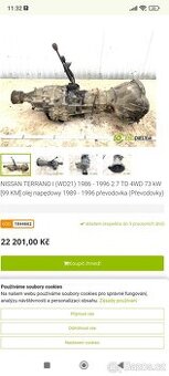 Terrano 1 převodovka