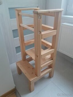 Dětská učící věž dřevěná