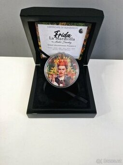 Stříbrná mince 3 oz Frida Kahlo – náklad 499 ks
