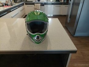 Detske cross helmy Xtreme-modra,zelena