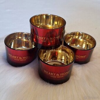 ALBI 5 ks Svícny metalické barvy dvoubarevné