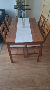 Ikea stůl Jokkmokk + 4 židle