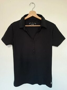 Nové dámské černé tričko s límečkem Du&ka vel. L