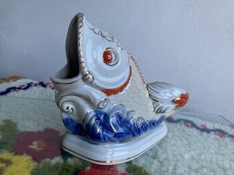 Luxusní retro karafa Ryba – Korosteň, 1. jakost (1-C), SSSR