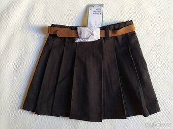 Nová černá skládaná sukně, H&M, vel. 128