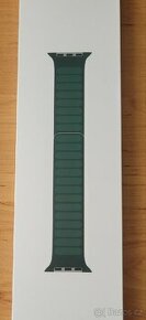 Apple watch 45mm zelený kožený řemínek - 1