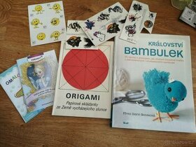 Knihy Království bambulek a Origami +omalovánky ap
