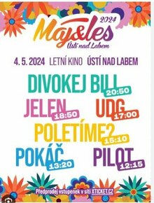 Vstupenky na Majales Ústí nad Labem