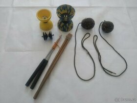 Diabola s náhradním středem + diy poi