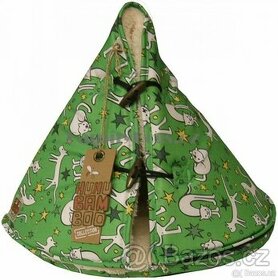 Pelíšek Teepee HUHU Cats - zelená 45cm - 1