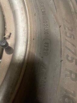 Prodam 4ks pouzite plechove disky 225/75 R16 C