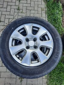 Prodám 4kola / zimni obuti pneumatiky Continental 195/65 R15 - 1