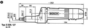 Bosch HGS 55/25 přímá bruska