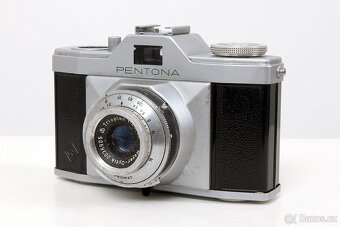 Pentacon Pentona a nadherny Meyer Trioplan 45mm f3.5