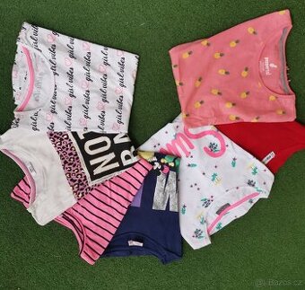 sada bavlněných triček 7 ks vel. 158/164 + dárek tílko