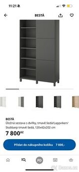 Úložná sestava Besta / skříň / knihovna